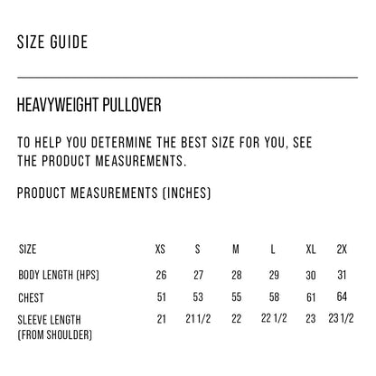 Heavyweight Signature Pullover [Unisex]